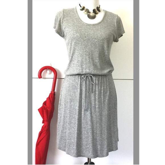 Olive & Oak Dresses & Skirts - Olive & Oak Gray Ribbed Knit Tunic Dress Sz M